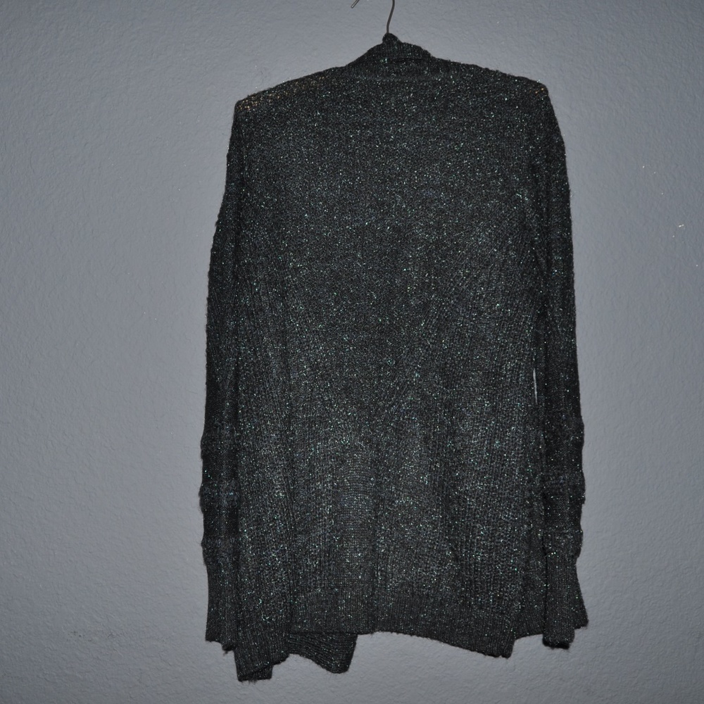 053 NWT KNOX ROSE Blue Sparkle Cardigan Sweater sz M Women's - Picture 4 of 5